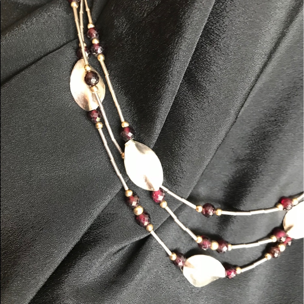 .925 sterling silver Israel designed & made necklace & earrings set Anthro style - Picture 12 of 16